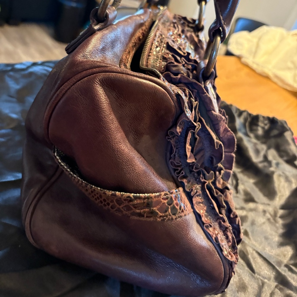 Betsey Johnson Purple Leather Handbag - Picture 3 of 9